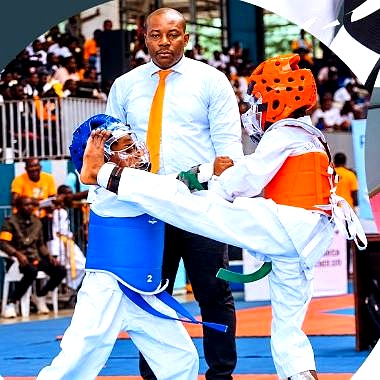 Combat de Taekwondo en compétition, MTC Yamoussoukro